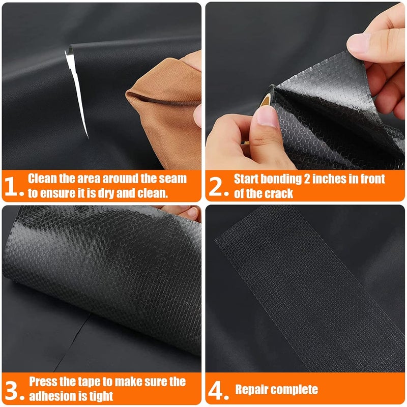 Rvhouse Underbelly RV Tape 6" x 33Ft Premium Belly Material Waterproof Wearing Resistant Patch Fabric Tape for Belly Tears Holes Cuts of Motorhome Trailer RV Camper (UT15310B1) - Image 5